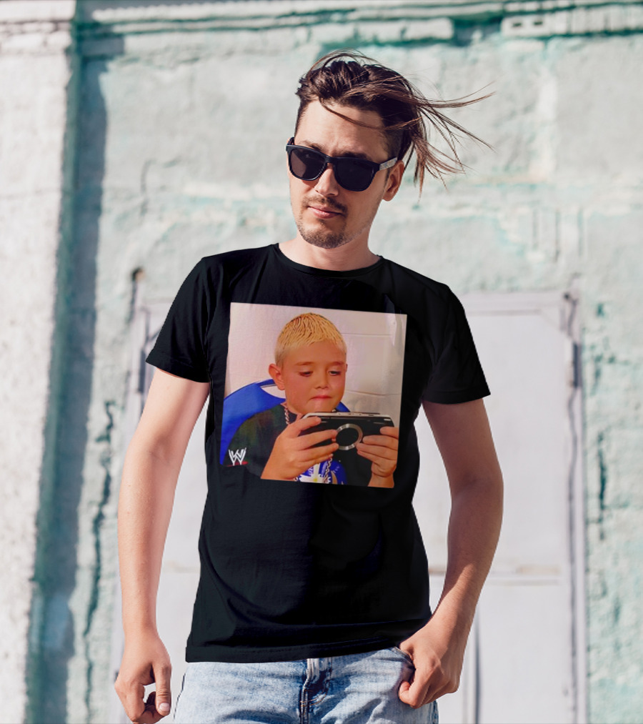 Dominik Mysterio Young WWE Star Playing PSP T-Shirt