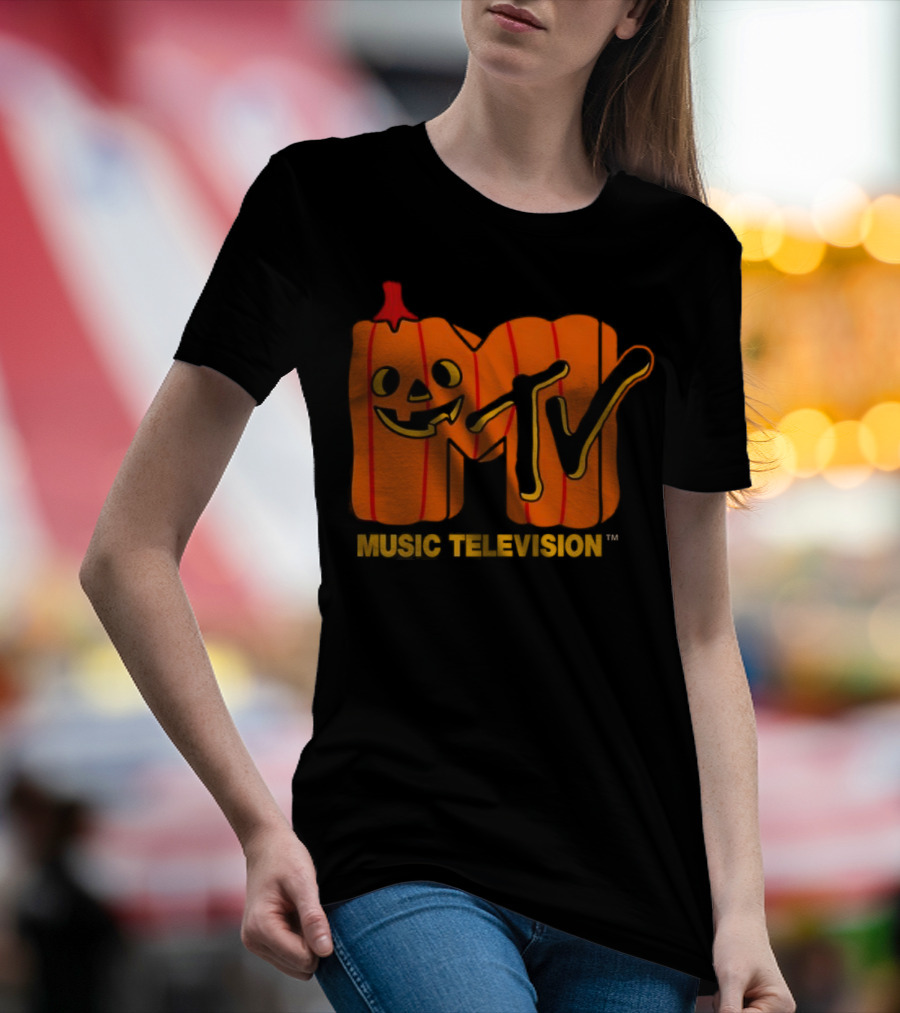 MTV Music Television Pumpkin Halloween T-Shirt