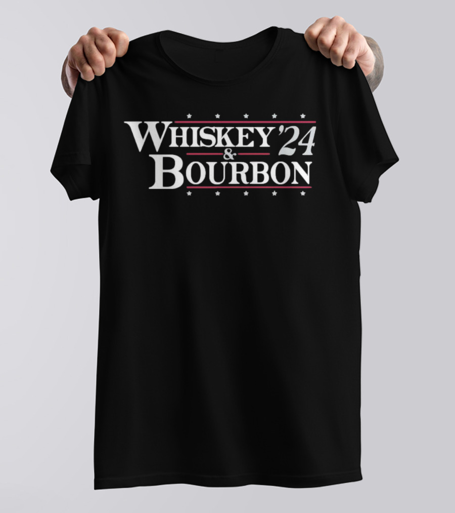 Whiskey 24 Bourbon Stars And Stripes ’24 Election T-Shirt