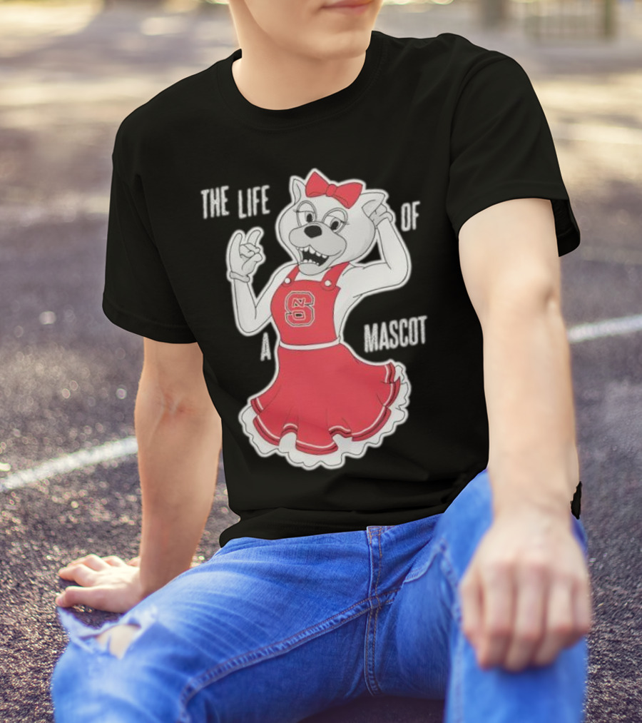 NC State Wolfpack The Life Of A Mascot Cheerful Character T-Shirt