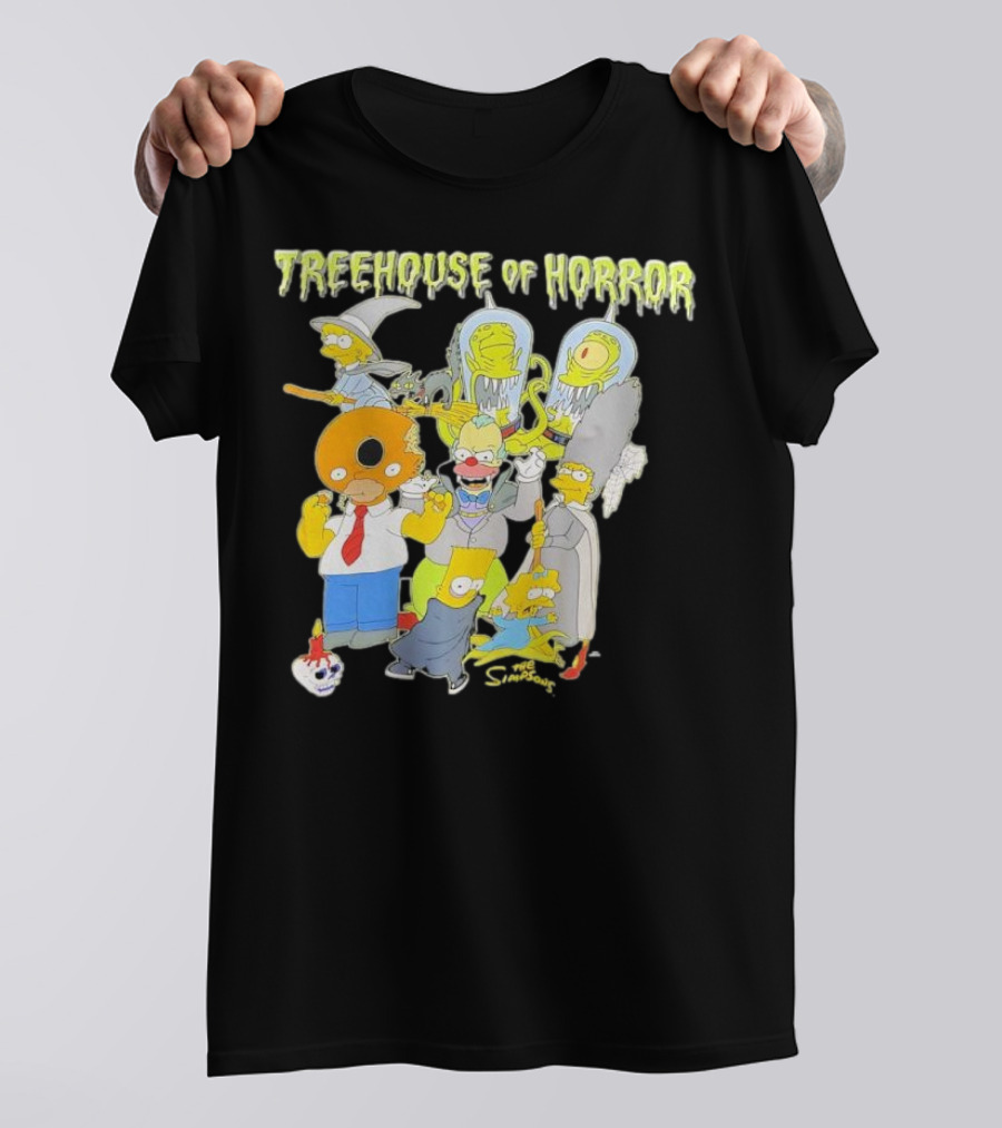 The Simpsons Treehouse Of Horror Characters Halloween Compilation T-Shirt