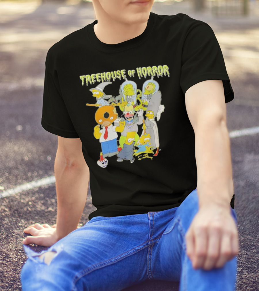 The Simpsons Treehouse Of Horror Characters Halloween Compilation T-Shirt