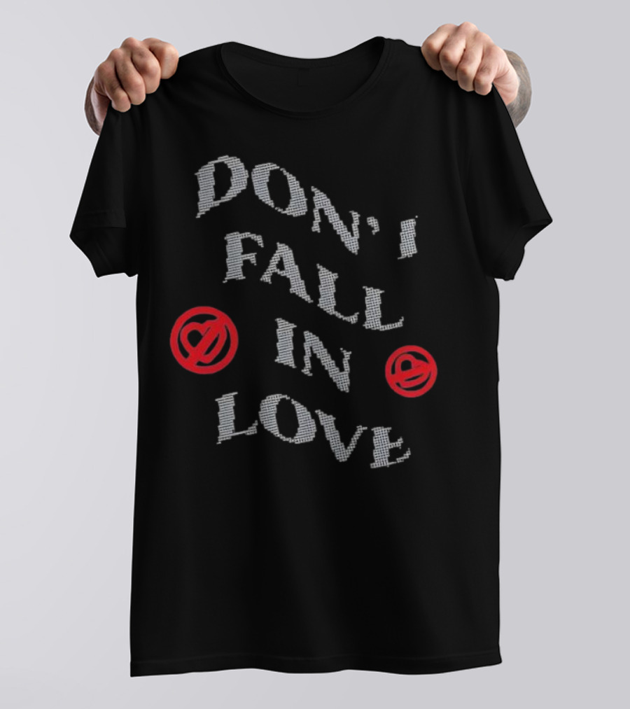 Don’t Fall In Love Fest Spiral Heart Emojis T-Shirt