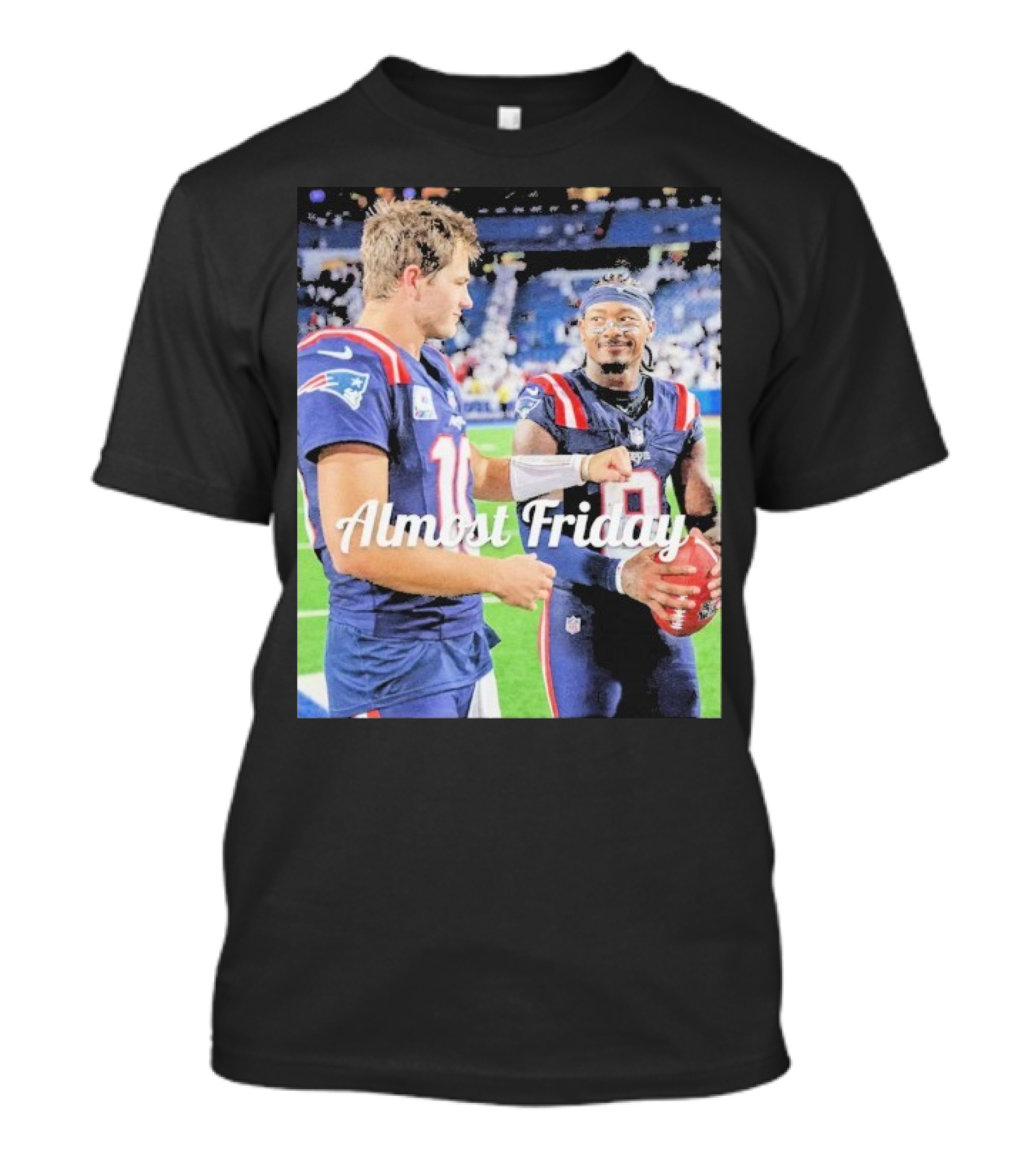 Almost Friday Drake Maye Stefon Diggs Football Moment T-Shirt