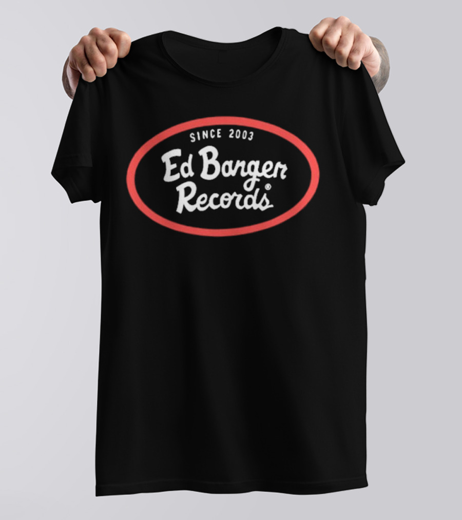 Ed Banger Records Since 2003 Retro Red Oval Style T-Shirt