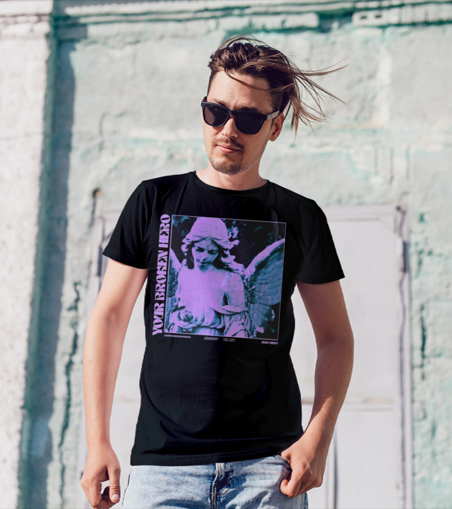 Your Broken Hero Emo’s Not Dead Angel T-Shirt