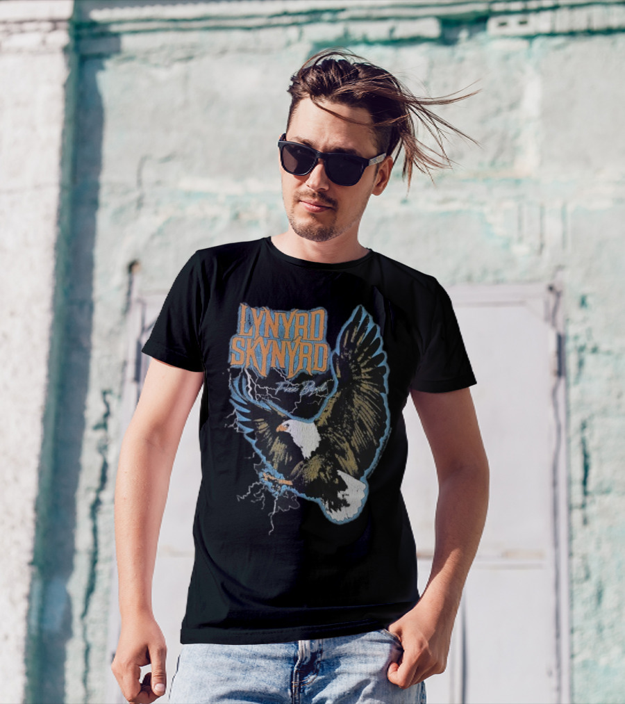 Lynyrd Skynyrd Free Bird Lightning Eagle Vintage Style T-Shirt