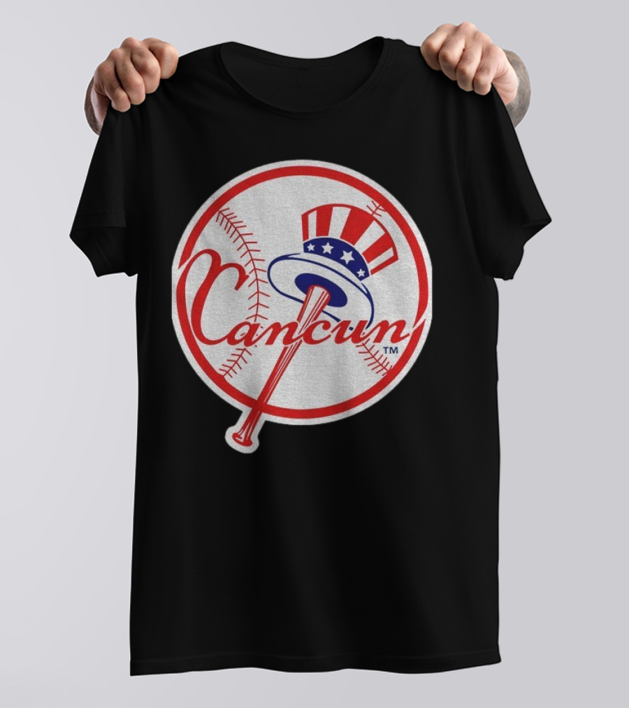 New York Yankees Cancun Baseball Parody With Funny Twist T-Shirt