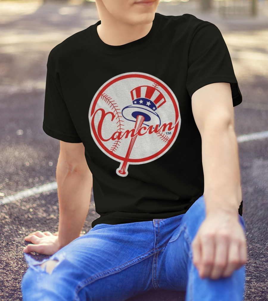 New York Yankees Cancun Baseball Parody With Funny Twist T-Shirt