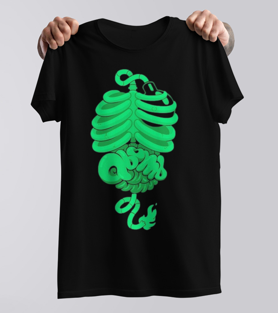 Qbomb Labs Neon Ribcage Gut Bomb T-Shirt