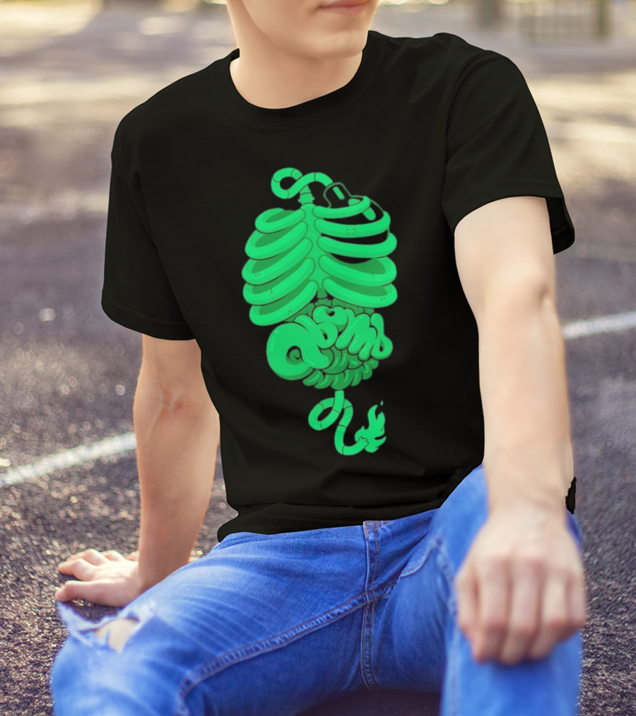 Qbomb Labs Neon Ribcage Gut Bomb T-Shirt