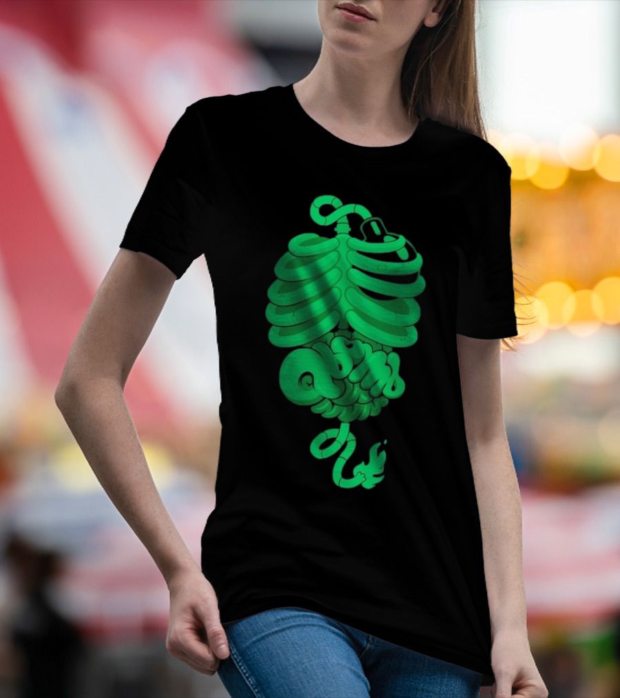 Qbomb Labs Neon Ribcage Gut Bomb T-Shirt