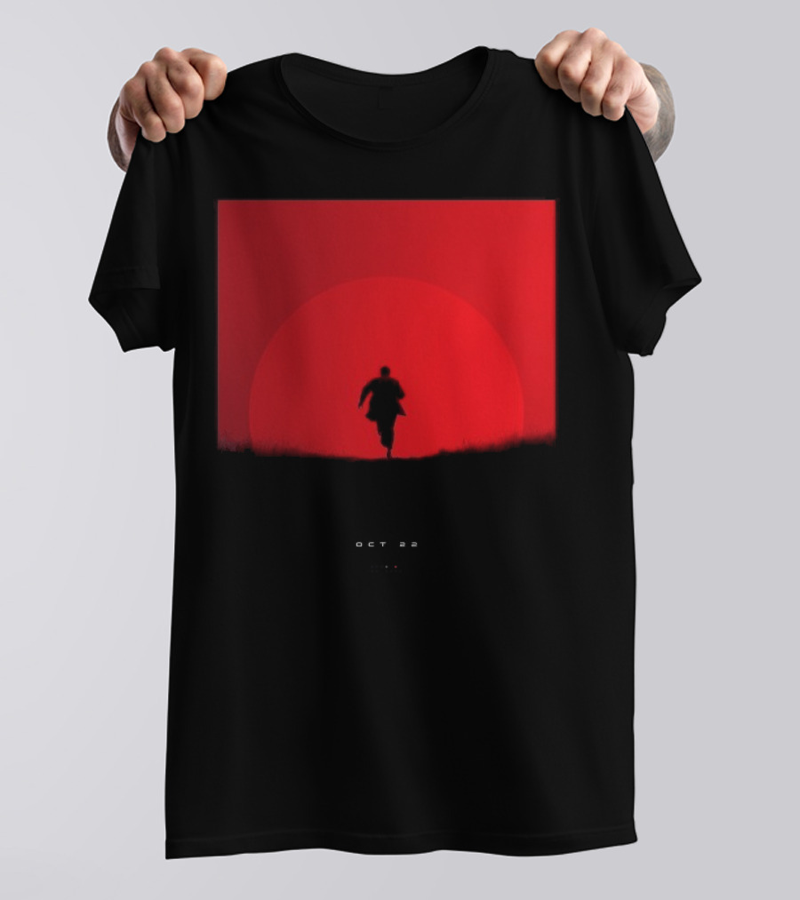 Tycho Scott Hansen October 22 2025 Running Figure Red Circle T-Shirt