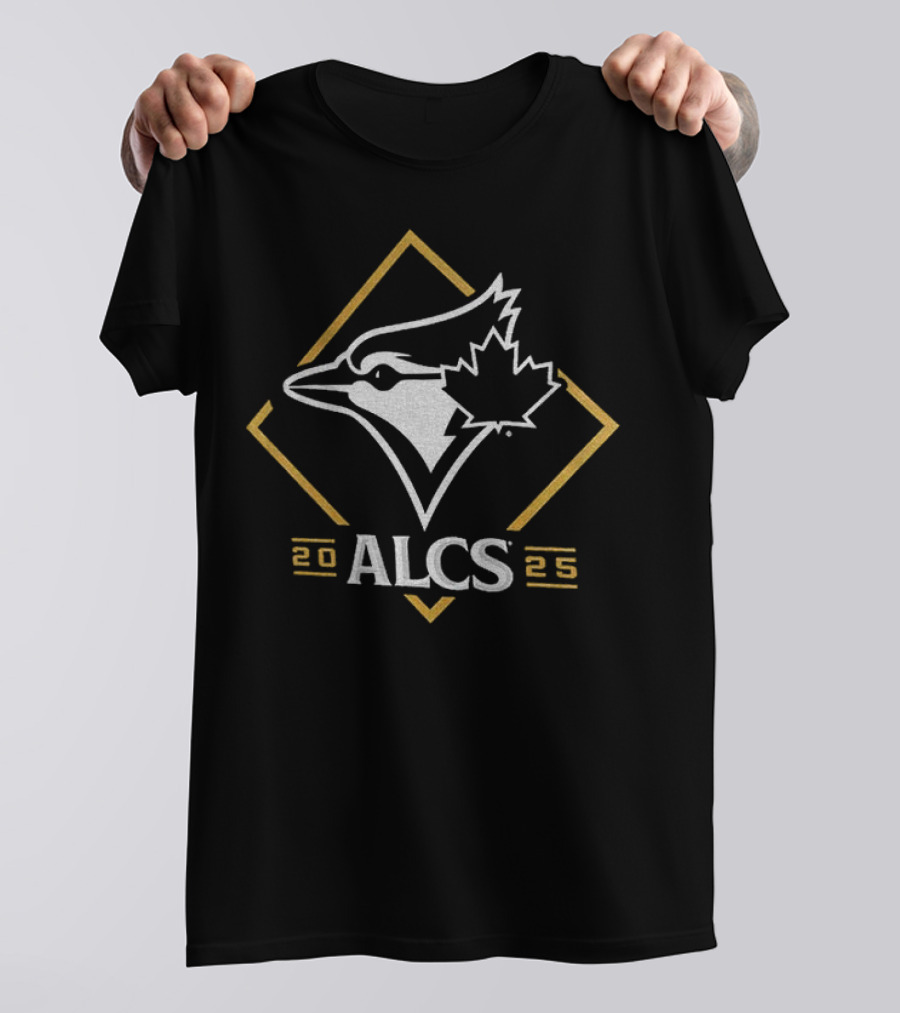 Toronto Blue Jays 2025 ALCS Winner Gold Diamond Bird Logo T-Shirt