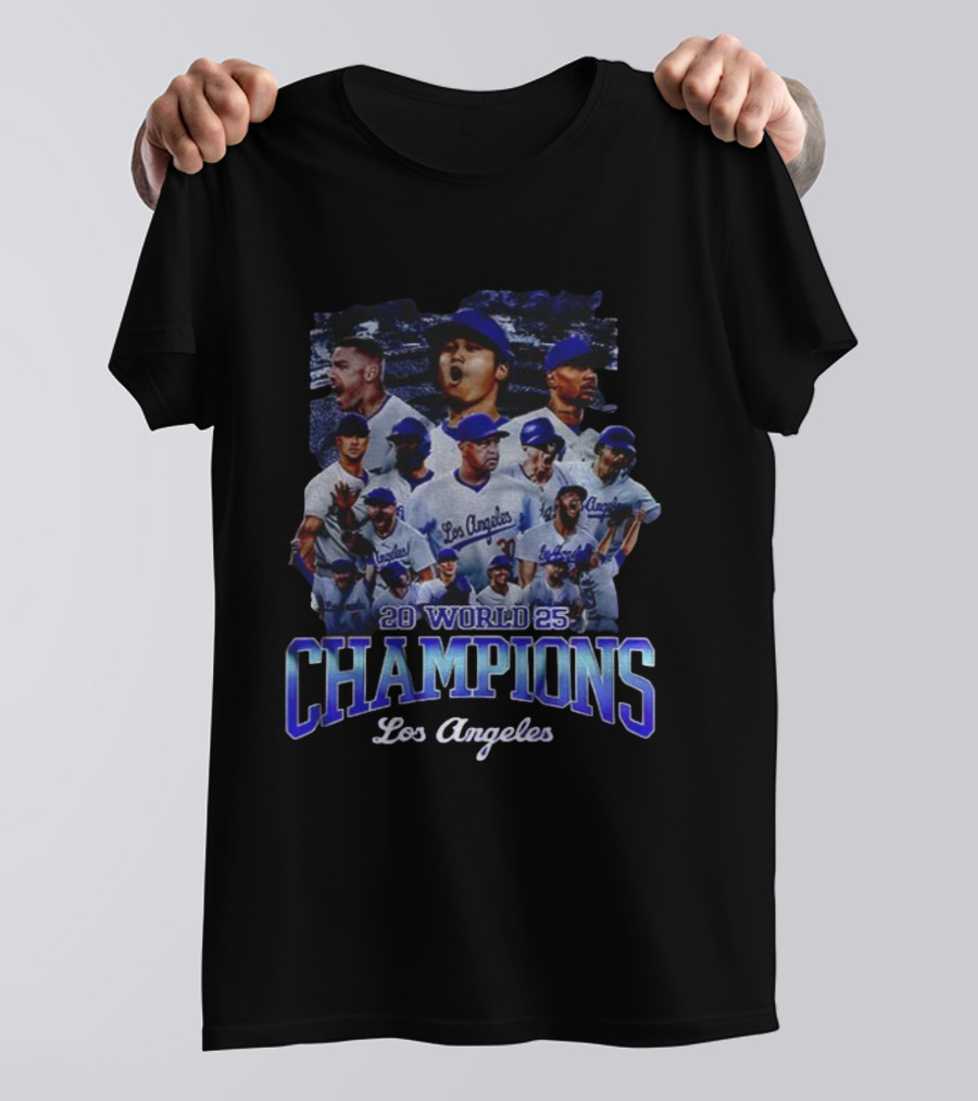 2025 World Champions Los Angeles Dodgers Back To Back Champions T-Shirt