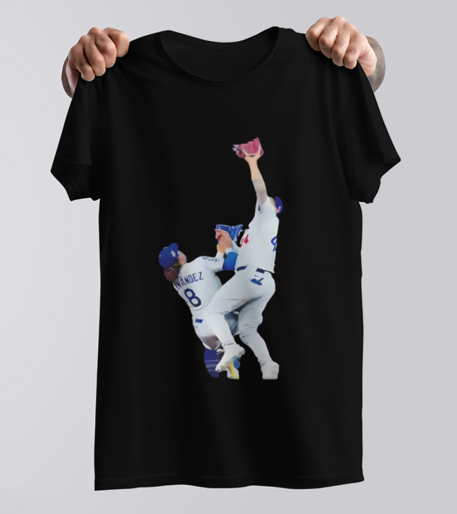 Andy Pages Hernandez Los Angeles Dodgers World Series Game 7 Catch Iconic Play T-Shirt