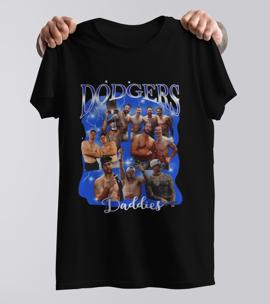 Los Angeles Dodgers Daddies 2025 World Series MLB Champions Celebration T-Shirt