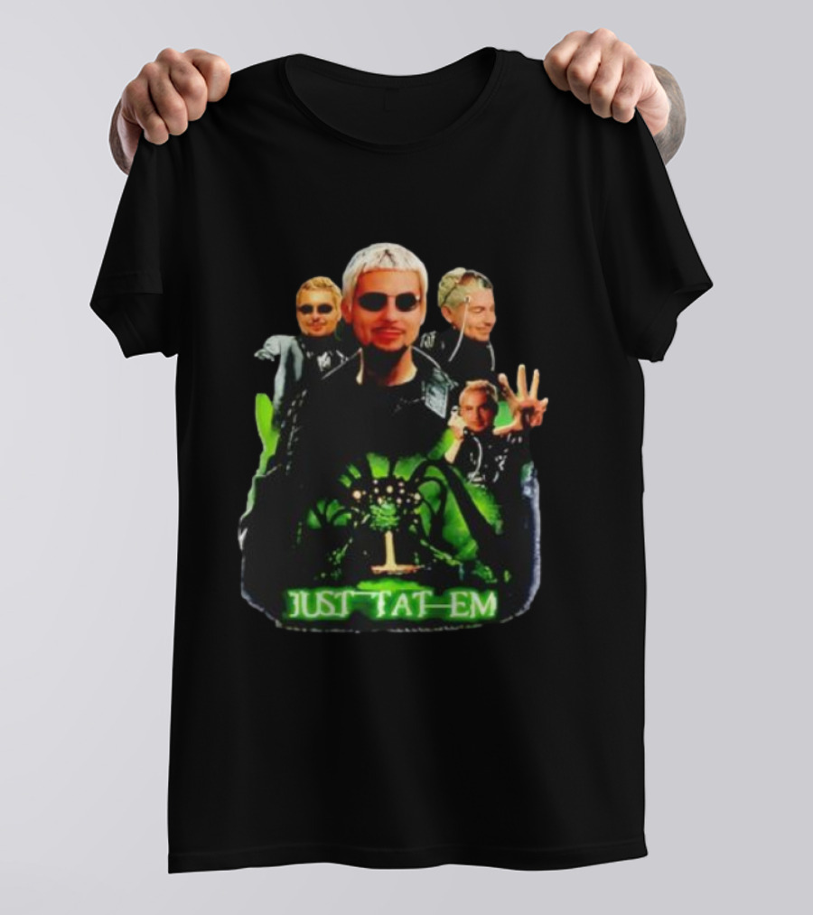 Justin Barona Just Tat Em Matrix Parody 90s Pop Culture T-Shirt