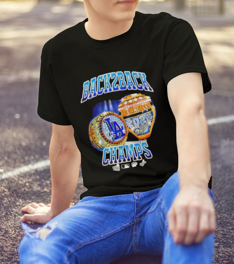 Back2Back Champs Los Angeles Dodgers 2020 World Series Rings T-Shirt