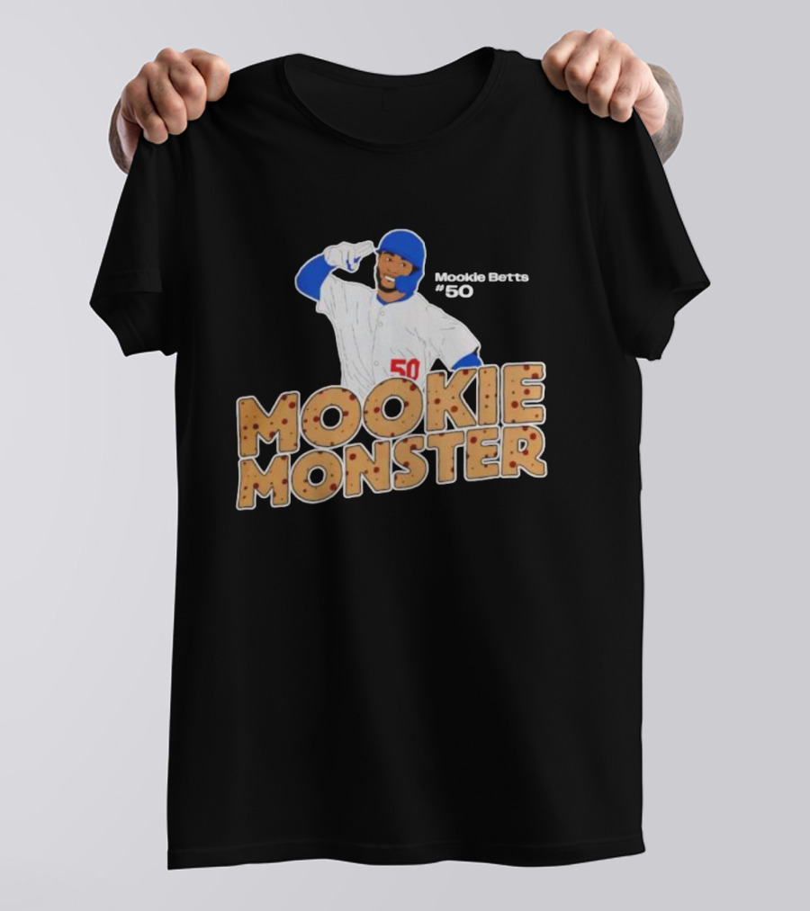 Los Angeles Dodgers Mookie Betts Mookie Monster #50 2025 World Series Champions T-Shirt