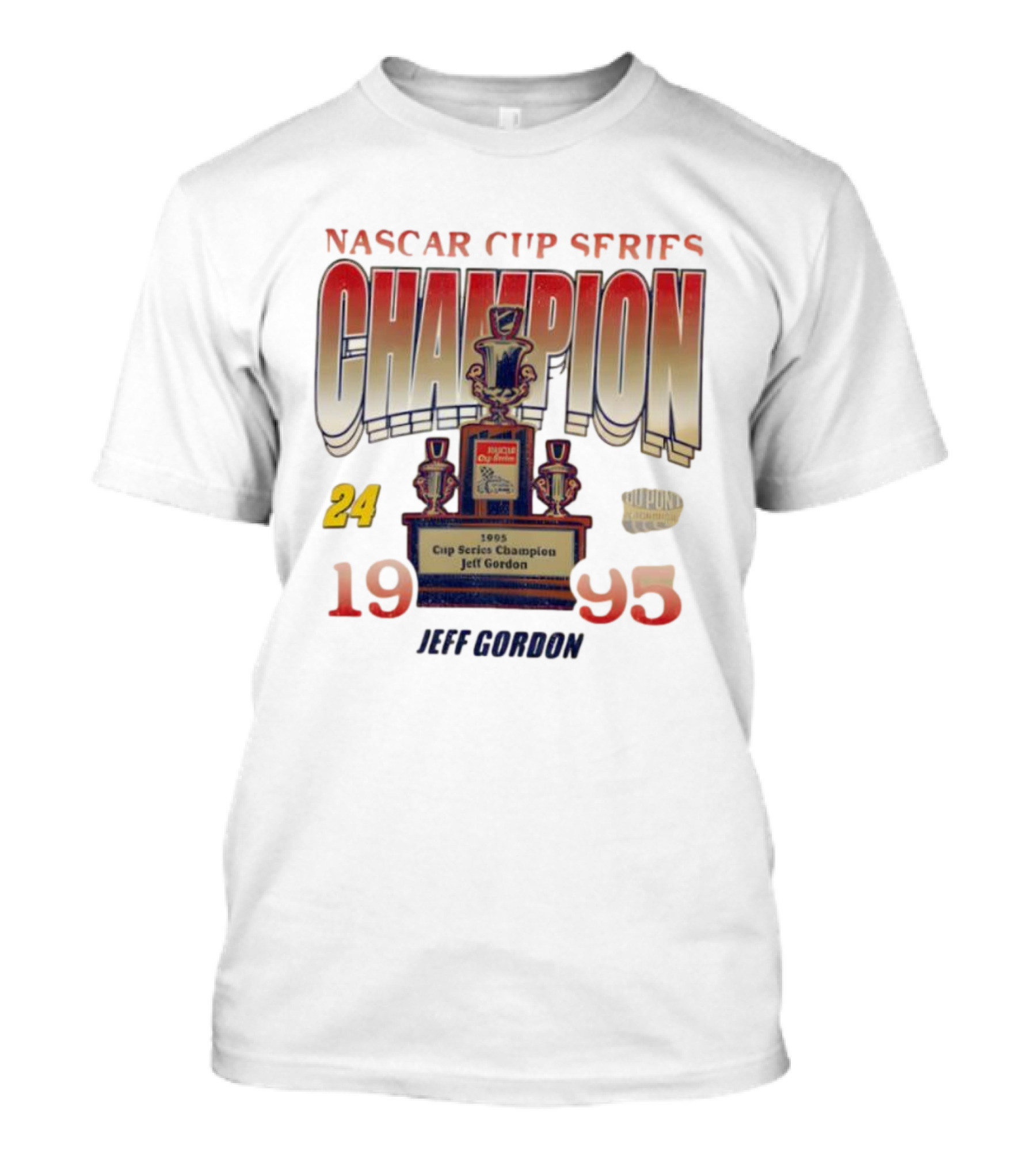 NASCAR Cup Series Champion 1995 Jeff Gordon Race Day Foundation 24 T-Shirt