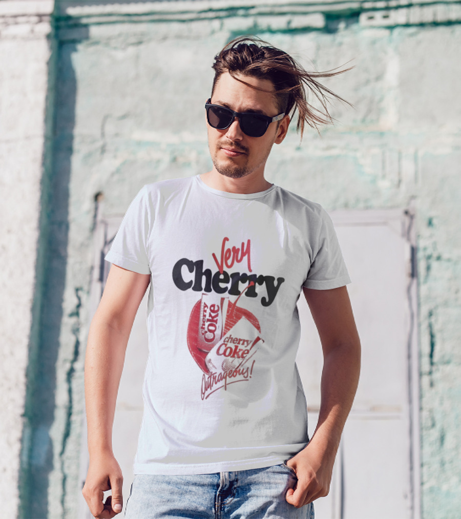 Very Cherry Coke Outrageous Vintage Soda Can Aesthetic T-Shirt