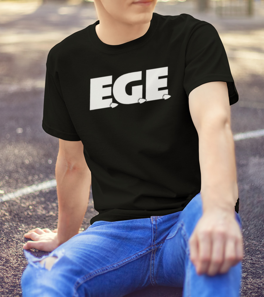 EGE Everyone’s Gotta Eat Typography With Fish Elements T-Shirt