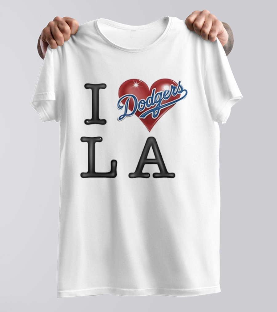 I Heart Dodgers LA T-Shirt