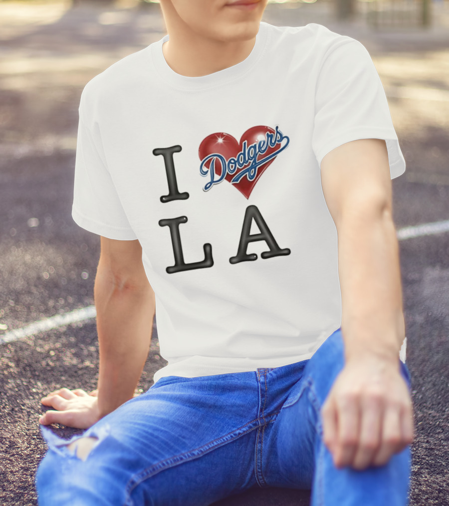 I Heart Dodgers LA T-Shirt