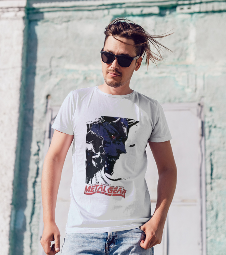 Metal Gear Solid Tactical Espionage Action Iconic Snake Illustration T-Shirt