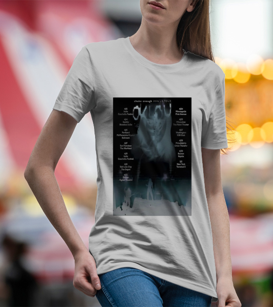 Choke Enough 2026 US Tour Coachella Festival Seattle Portland San Francisco New York T-Shirt