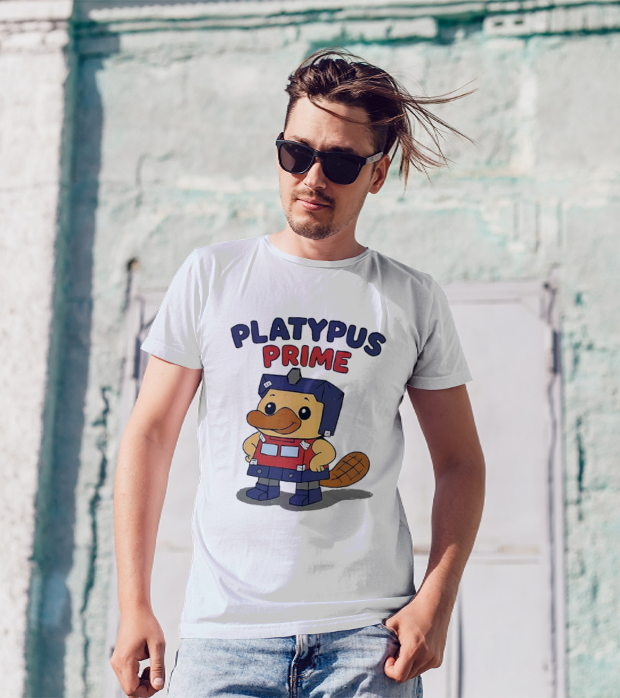 Platypus Prime Optimus Transformers Cute Crossover T-Shirt