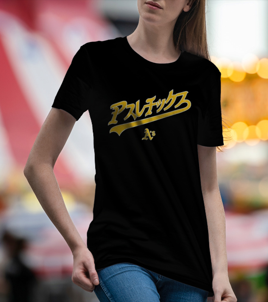 Athletics Hyperfly Katakana A's Gold Script T-Shirt
