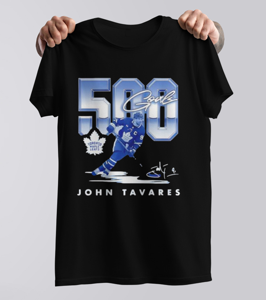 John Tavares Toronto Maple Leafs 500 Goals Milestone Celebration T-Shirt