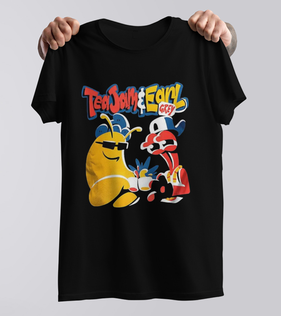 Tea Jam And Earl Grey Nostalgic Video Game Tribute T-Shirt