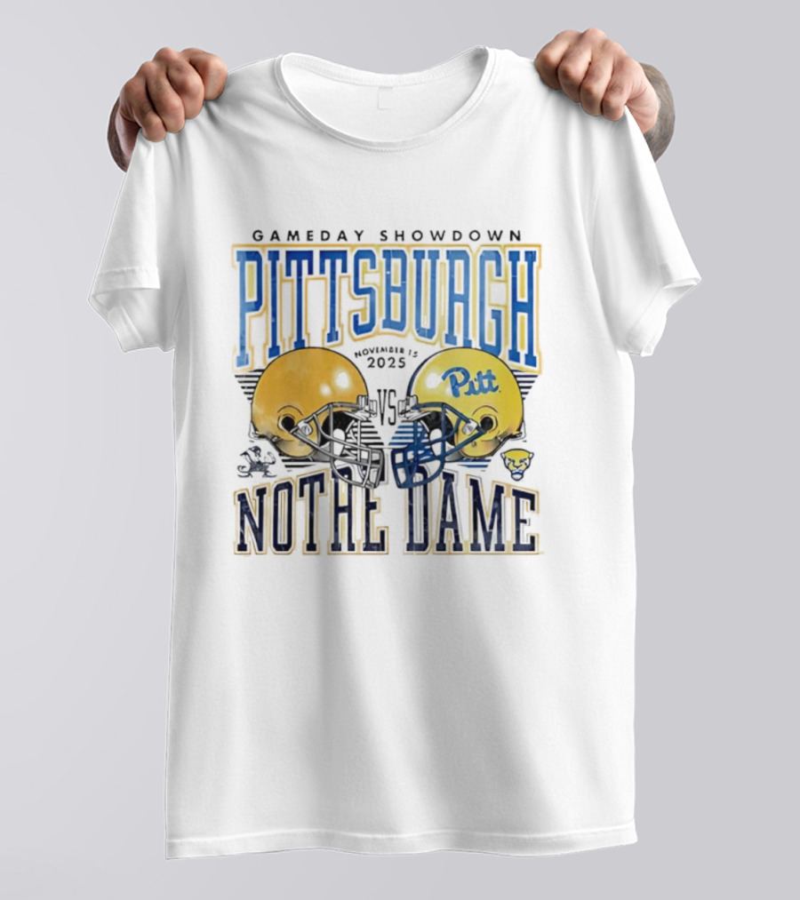 Gameday Showdown Pitt Panthers Football Vs Notre Dame Fighting Irish November 15th 2025 T-Shirt