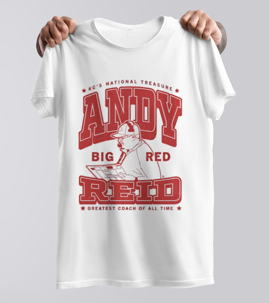 KC's National Treasure Andy Big Red Reid Greatest Coach Of All Time T-Shirt