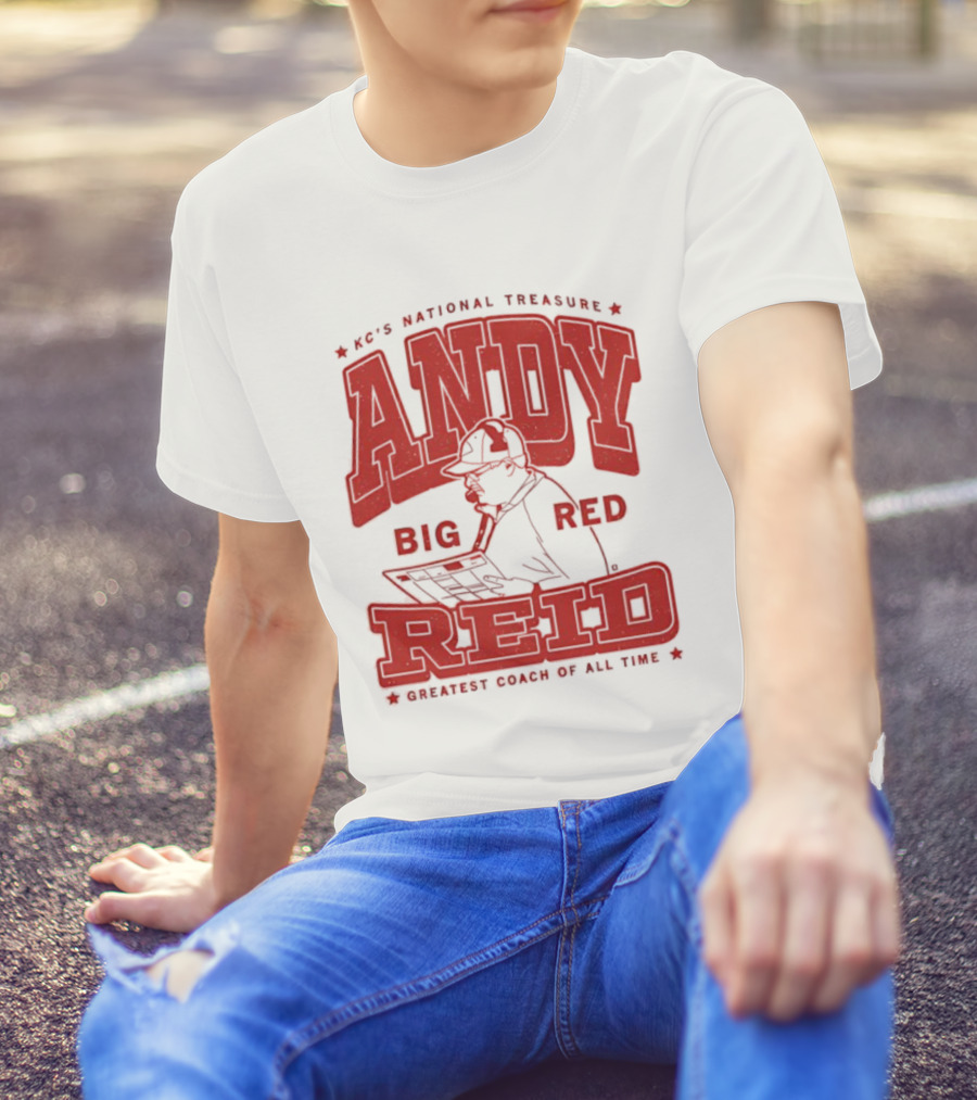 KC's National Treasure Andy Big Red Reid Greatest Coach Of All Time T-Shirt