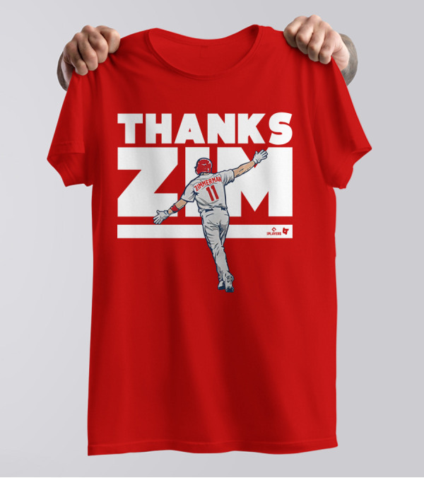 Ryan Zimmerman Thanks Zim Washington Nationals Fans Players Association T-Shirt