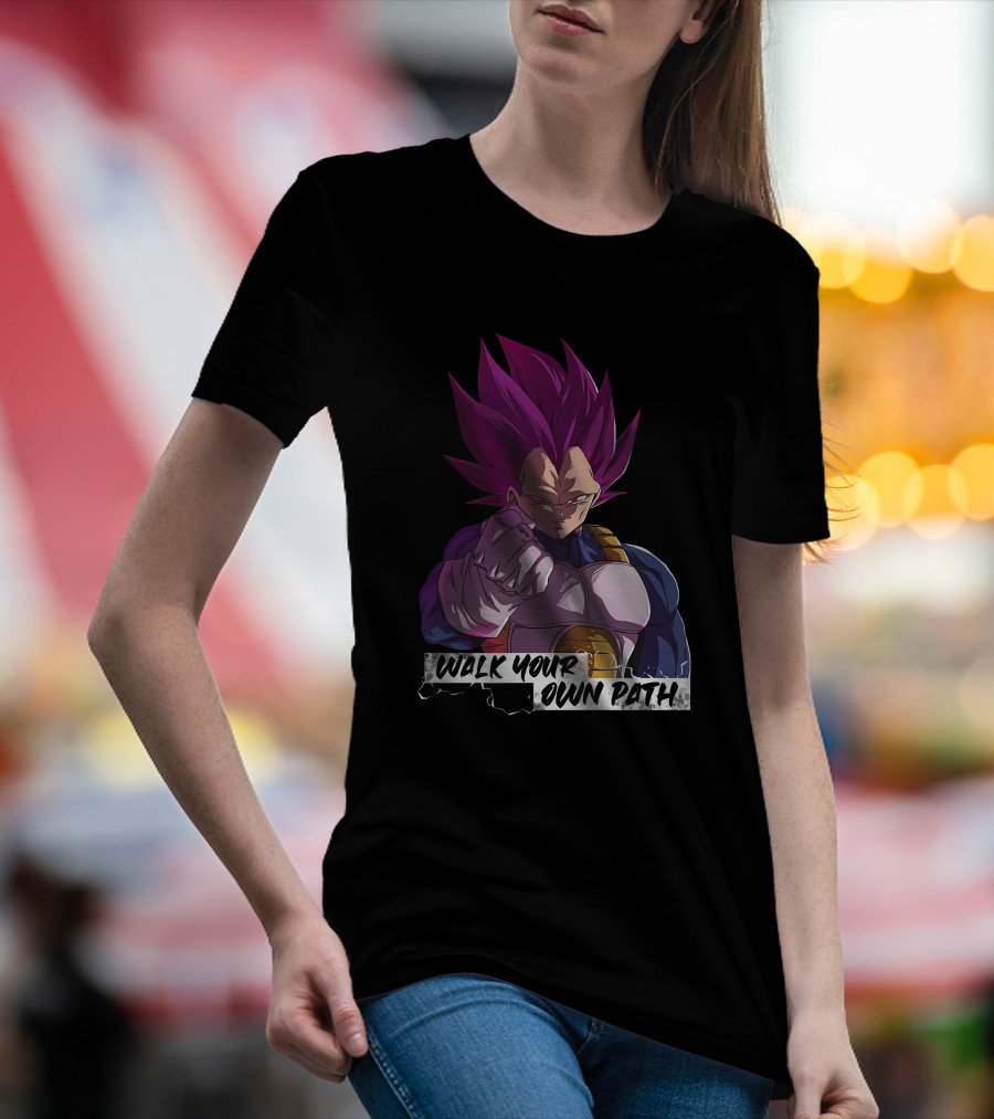 Ultra Ego Motivational Merch Walk Your Own Path Emperor Big Vegeta T-Shirt