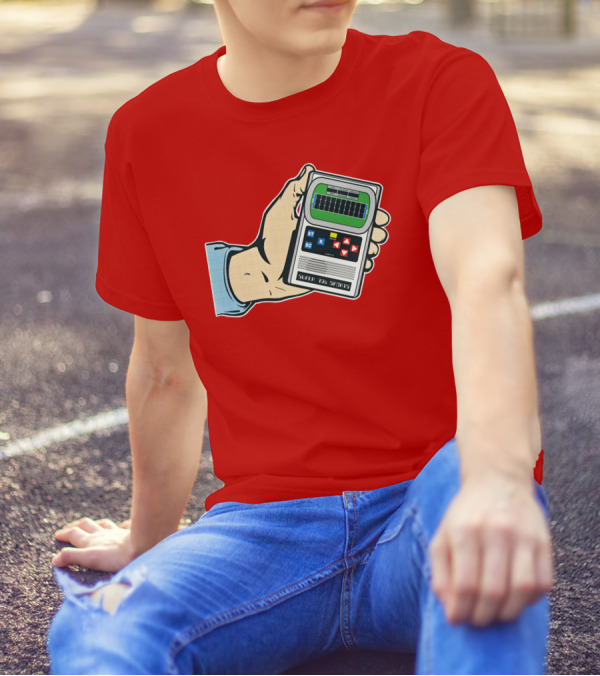 Super 70s Sports Handheld Electronic Football Vintage Style Retro Gaming Nostalgia T-Shirt