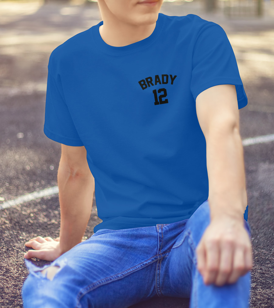 Brady 12 NFL JC Cornell Football Jersey T-Shirt