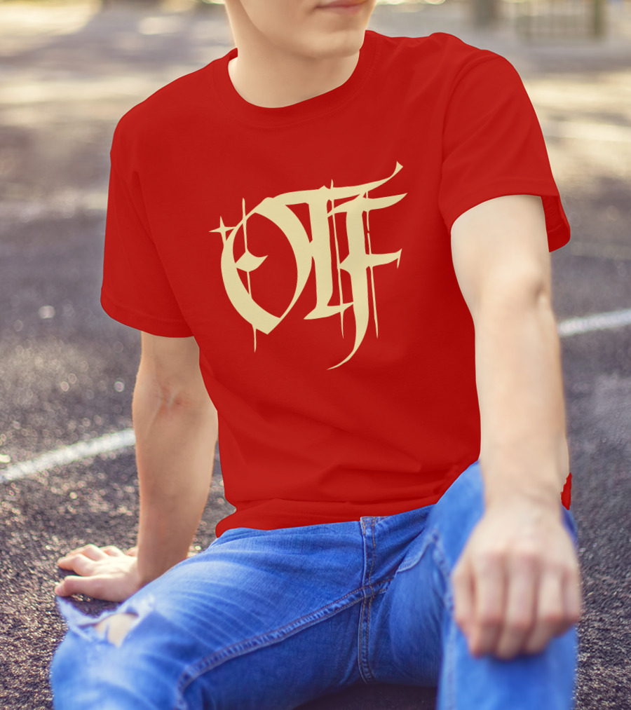 Otf Gear Store Merch Otf Script Red Bold Typography T-Shirt