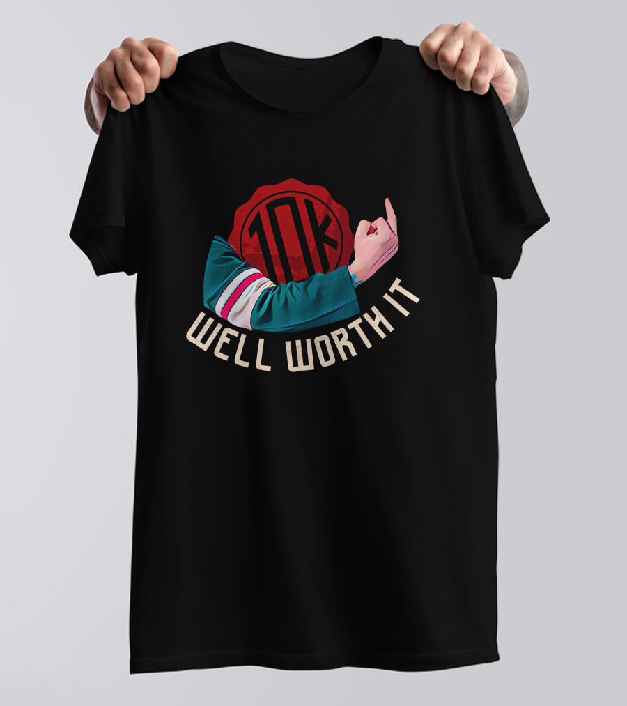 Well Worth It 10K Ryan Hartman Wild Takes Hockey Gesture T-Shirt