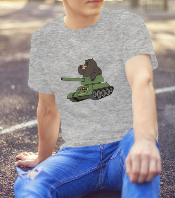 Pardon My Take Hank The Tank Bear Pizza Tank Big Cat T-Shirt
