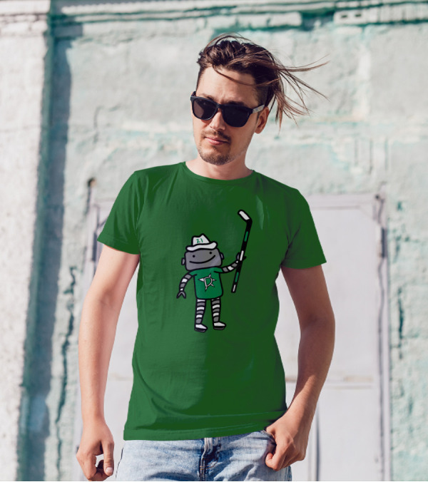 Jason Robertson Dallas Stars Texas Robo Hockey 21 T-Shirt