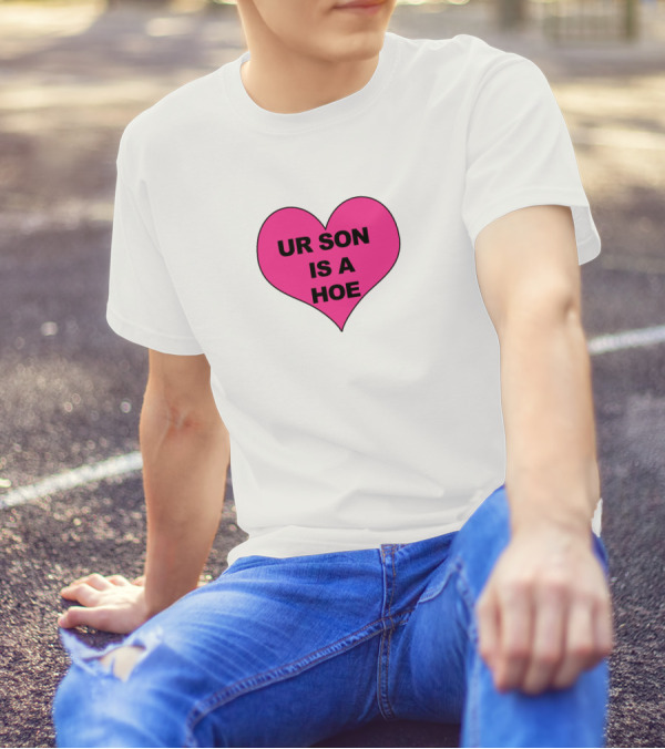 Ogbff Merch Ur Son Is A Hoe Pink Heart T-Shirt