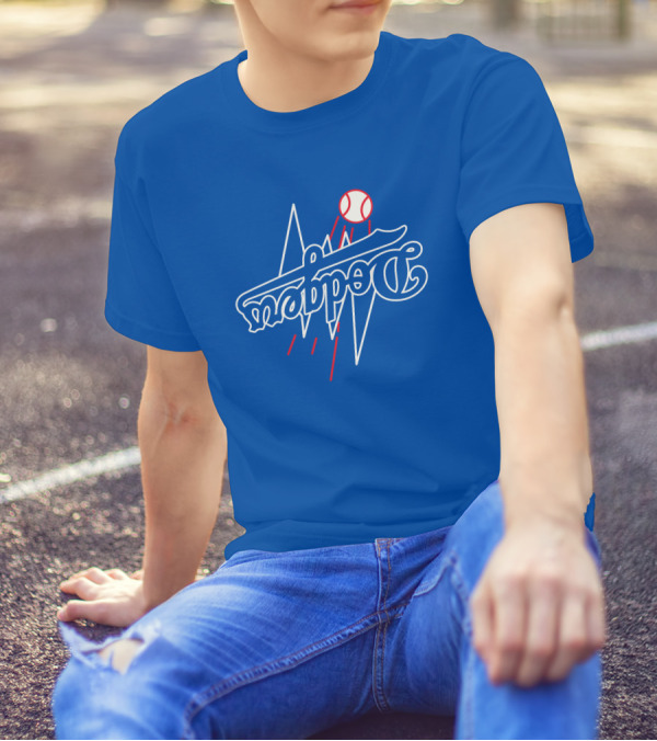 GoldenKnightGFX Dodgers Bolt Baseball T-Shirt