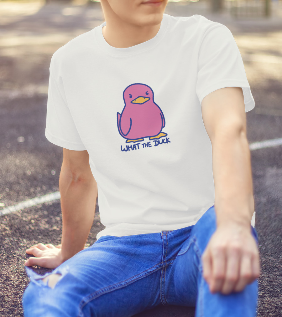 Sodapoppin Merch What The Duck Angry Pink Duck T-Shirt