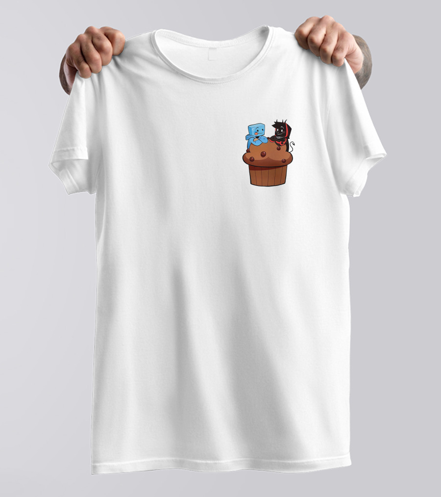 Skeppy And BadBoyHalo Muffin Character Illustration Merch T-Shirt